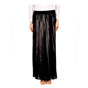Brand New Noshua Long Maxi Black Skirt size IT 46 USA 10 Made in Italy